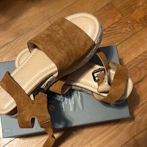 Brown Suede Women's Sandals